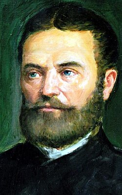 János Bolyai, retrato imaginário por Ferenc Márkos (2012).