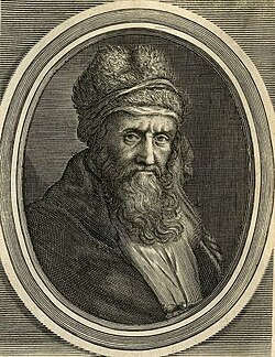 Diógenes Laércio, representação artística posterior.