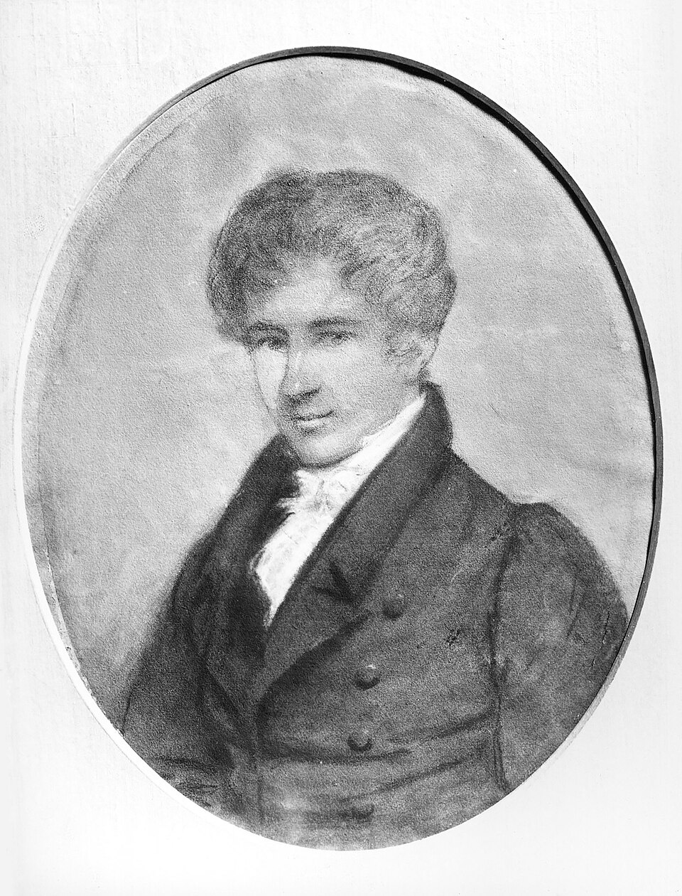 Niels Henrik Abel em 1826, desenhado em Paris pelo pintor norueguês Johan Gørbitz. É o único retrato feito em vida.