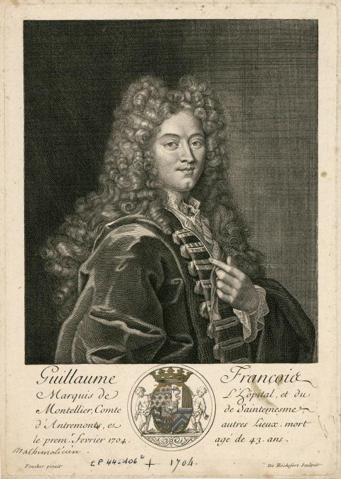 Guillaume de l'Hôpital (1661–1704), o marquês que pagou pelas aulas de Johann.