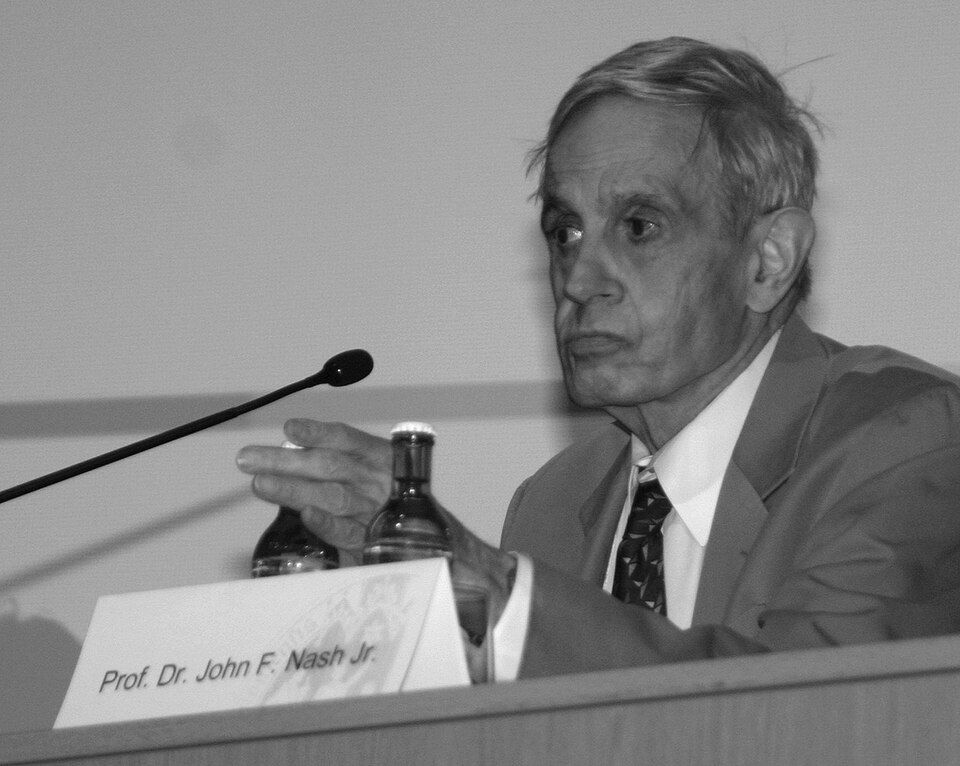John Nash numa conferência em Colônia, na Alemanha, em 2006.