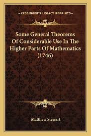 Some General Theorems (1746), livro em que Stewart publicou a relação que leva o seu nome.