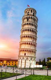 A Torre de Pisa: um ângulo de inclinação famoso.