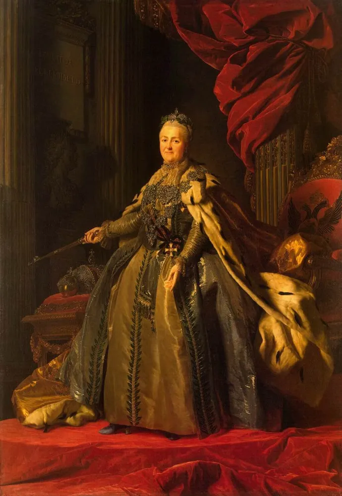Catarina, a Grande, imperatriz da Rússia.